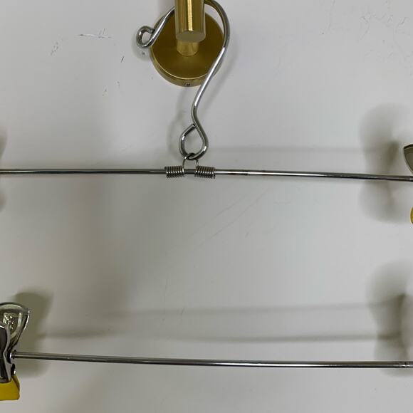 Metal Tiered Clip Pants Skirt Clothes Hanger Vintage 4 Tiers - Picture 3 of 4